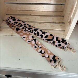 Leopard Print Bag Strap